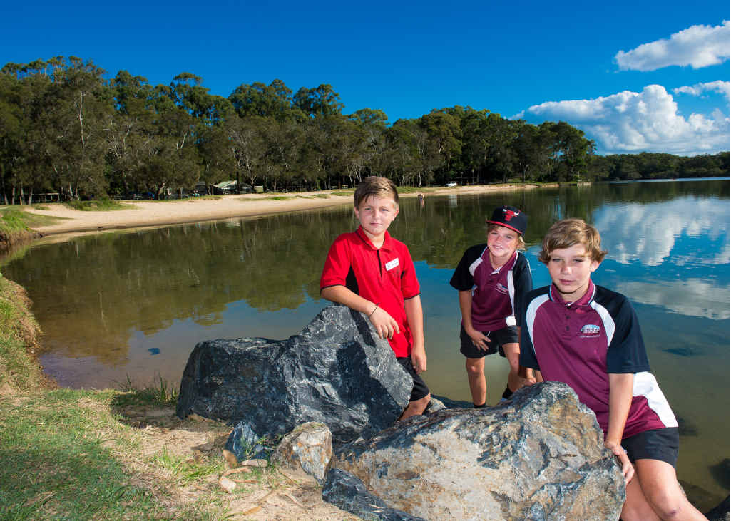 QUICK REACTION: Grady Spokes, Brodie Elkins-Baker and Coby Wilson talk about the part they played in rescuing a toddler from Boambee Creek. QUICK REACTION: Grady Spokes, Brodie Elkins-Baker and Coby Wilson talk about the part they played in rescuing a toddler from Boambee Creek.