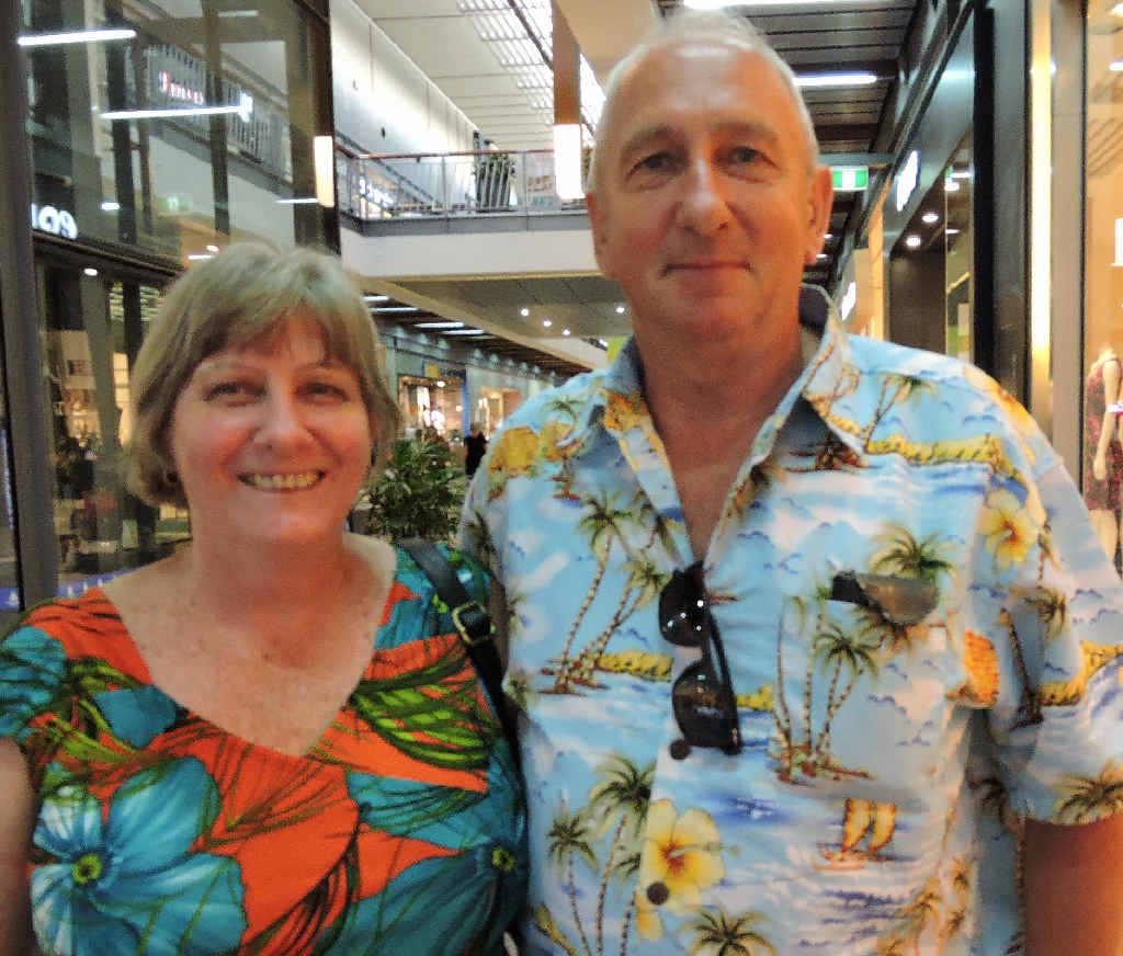 Visitors from Darwin and prospective Mackay region residents, Dawn and Wayne Aberdeen, said they would not see 50 Shades of Grey, but their children had.