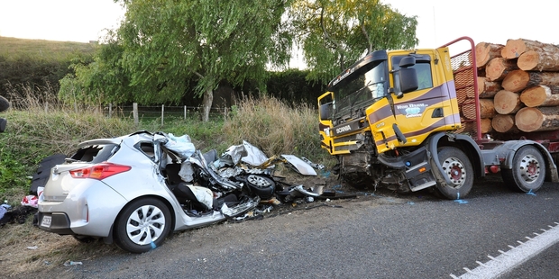 The surviving occupant was the only person in this car who was believed to have been wearing a seat belt. Picture /John van de Ven The surviving occupant was the only person in this car who was believed to have been wearing a seat belt. Picture /John van de Ven