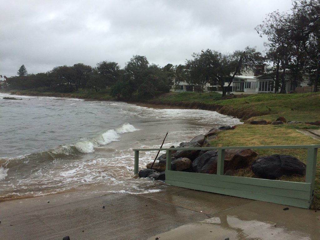 HIGH TIDE: King tide at The Basin, Bargara on February 19, 2015. Photo Carolyn Archer / NewsMail