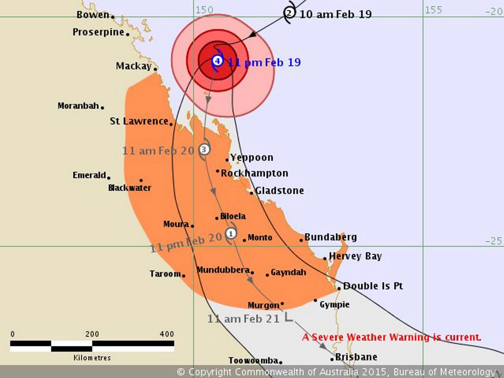 Cyclone Marcia. Cyclone Marcia.