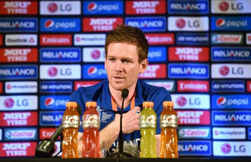 England cricket captain Eoin Morgan speaks at a press conference ahead of the Cricket World Cup in Sydney on February 7, 2015. The 2015 Cricket World Cup will be jointly hosted by Australia and New Zealand from February 14 to March 29 2015. England cricket captain Eoin Morgan speaks at a press conference ahead of the Cricket World Cup in Sydney on February 7, 2015. The 2015 Cricket World Cup will be jointly hosted by Australia and New Zealand from February 14 to March 29 2015.