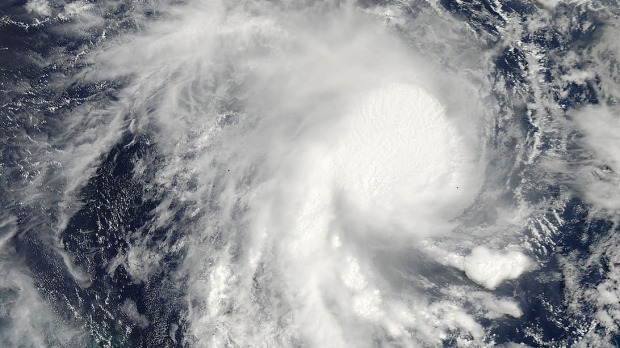 NASA captured this image of Cyclone Marcia as it bears down on the Queensland coast. NASA captured this image of Cyclone Marcia as it bears down on the Queensland coast.