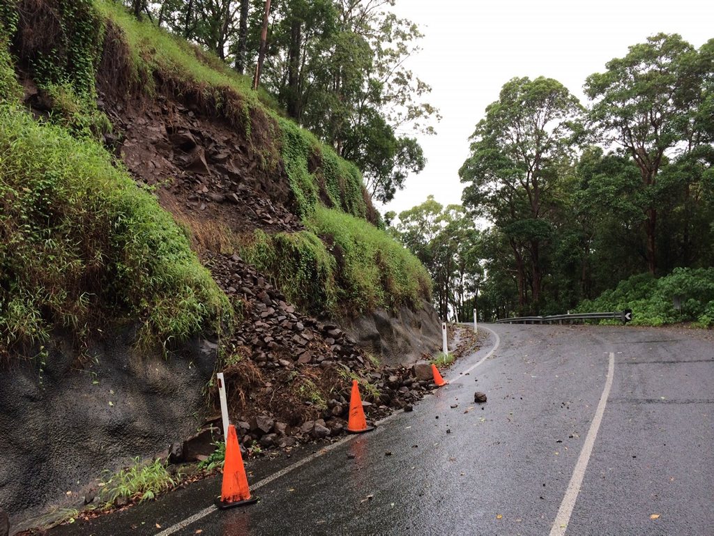 Landslip Hunchy Rd Photo: Patrick Woods Landslip Hunchy Rd Photo: Patrick Woods