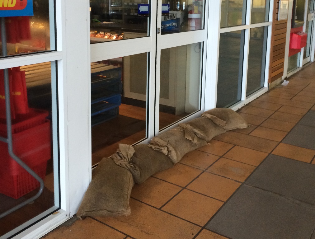 Sandbags at the ready in Gladstone. Sandbags at the ready in Gladstone.