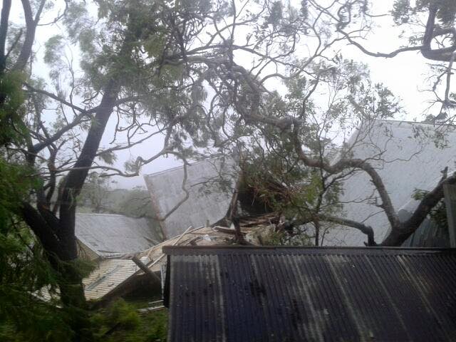 Damage to Three Churches at Emu Park from Cyclone Marcia Damage to Three Churches at Emu Park from Cyclone Marcia