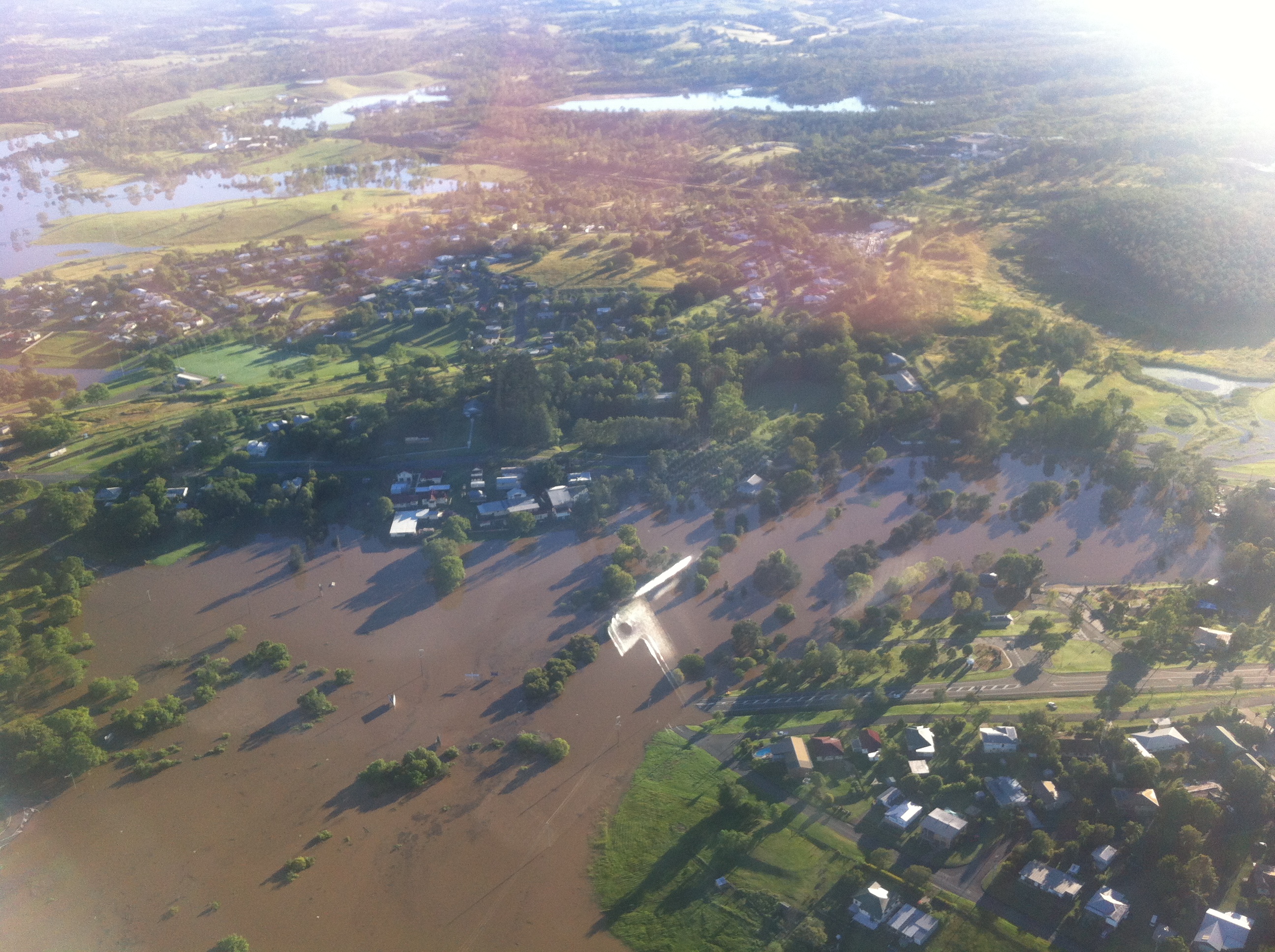 The Sunshine Coast RACQ CareFlight Rescue crew has taken these photographs while on a mission to airlift a patient from Gympie Hospital this morning. The Sunshine Coast RACQ CareFlight Rescue crew has taken these photographs while on a mission to airlift a patient from Gympie Hospital this morning.