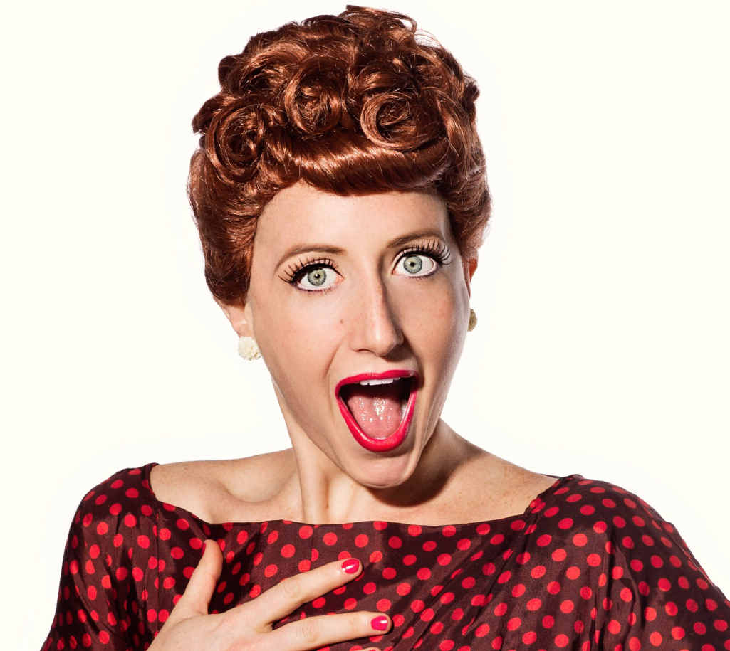 FUNNY GIRL: Elise McCann stars on stage in Everybody Loves Lucy. FUNNY GIRL: Elise McCann stars on stage in Everybody Loves Lucy.