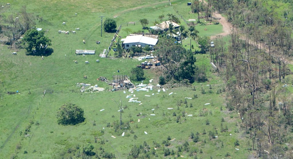 Property between Rockhampton and Yeppoon damaged by cyclone Marcia. Photo Allan Reinikka / The Morning Bulletin