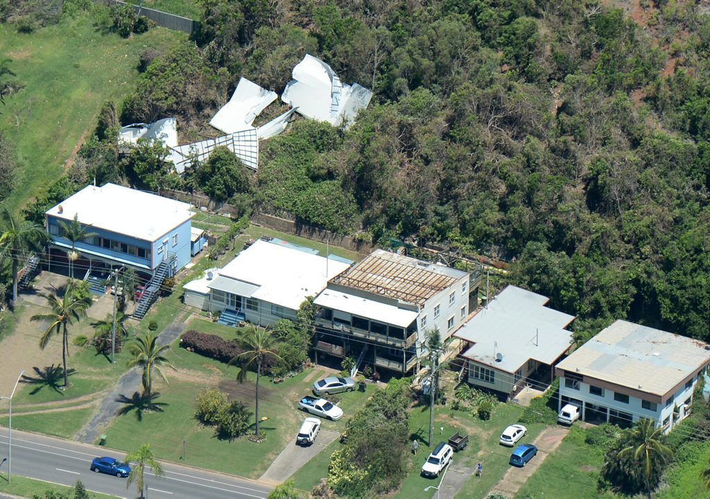 Property in Yeppoon damaged by cyclone Marcia. Photo Allan Reinikka / The Morning Bulletin