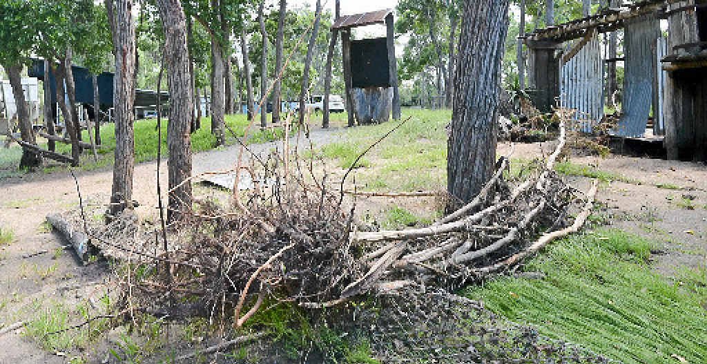 WASHED UP: There is considerable flood damage throughout the Muster site. WASHED UP: There is considerable flood damage throughout the Muster site.