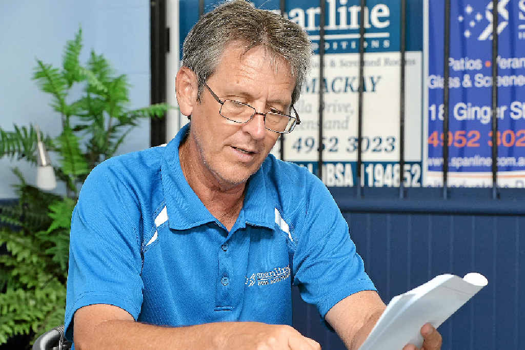 Chris Holt, of Spanline Mackay, is warning people about a scam that also targeted another Mackay businessman. Chris Holt, of Spanline Mackay, is warning people about a scam that also targeted another Mackay businessman.