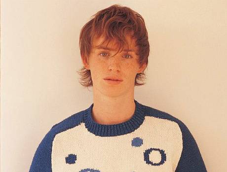 Eddie Redmayne, now 33, modelling for Rowan Yarns catalogue when he was 22 Eddie Redmayne, now 33, modelling for Rowan Yarns catalogue when he was 22