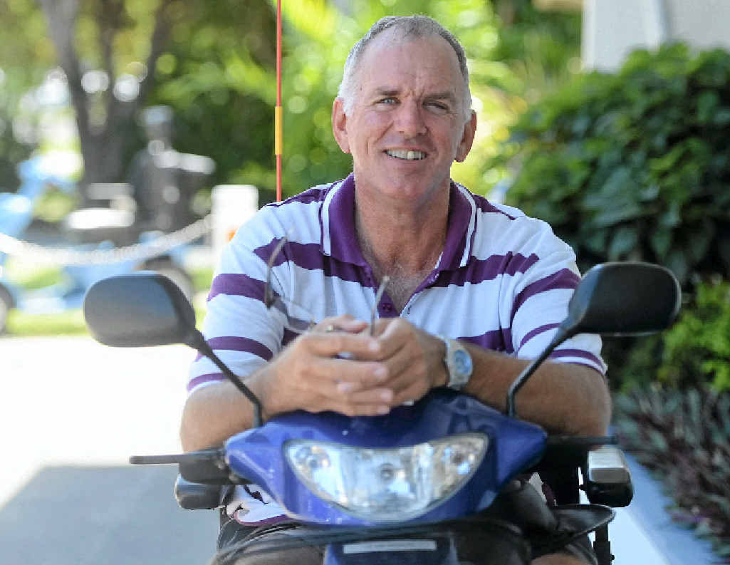 SAFETY FIRST: Greg McGuinness of Ballina believes if you show good manners when riding a mobility scooter, you will be shown good manners back. SAFETY FIRST: Greg McGuinness of Ballina believes if you show good manners when riding a mobility scooter, you will be shown good manners back.