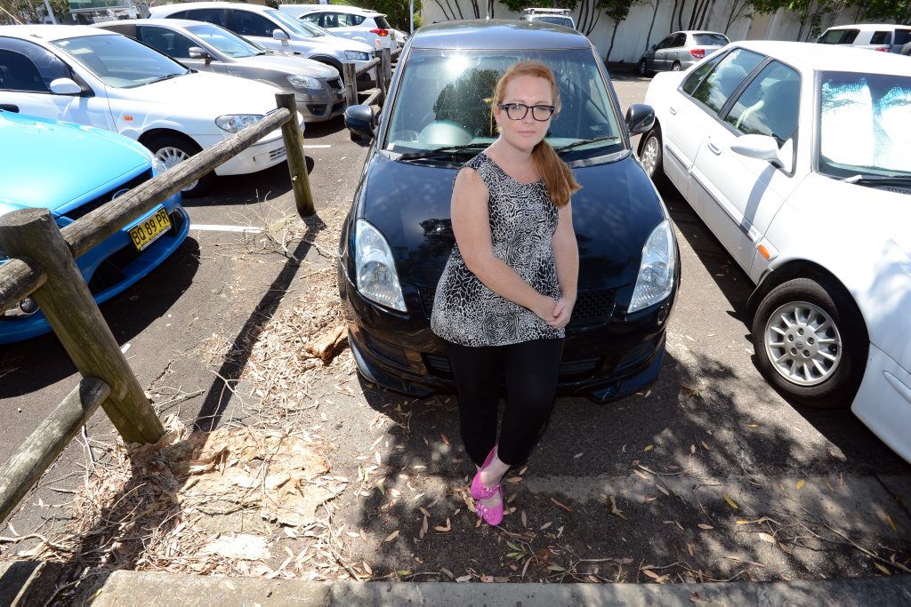 Bettina Ryan damaged her car when she hit a pothole on Coraki Rd, South Gundurimba, at base of MacMahons Rd. Bettina Ryan damaged her car when she hit a pothole on Coraki Rd, South Gundurimba, at base of MacMahons Rd.