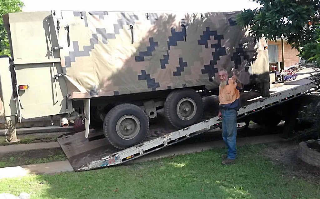 SNAPPY HELP: The boys at Rockhampton Heavy Towing helped move the generator. SNAPPY HELP: The boys at Rockhampton Heavy Towing helped move the generator.