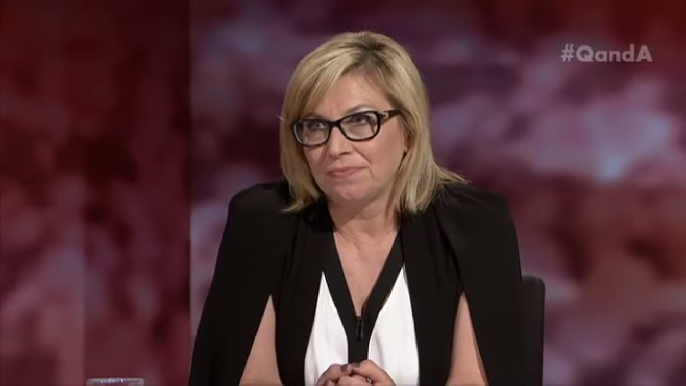 Rosie Batty on QandA. Rosie Batty on QandA.