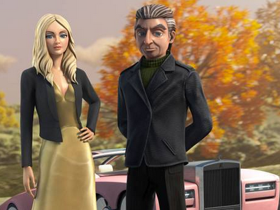 Lady Penelope and Parker in the rebooted Thunderbirds Lady Penelope and Parker in the rebooted Thunderbirds