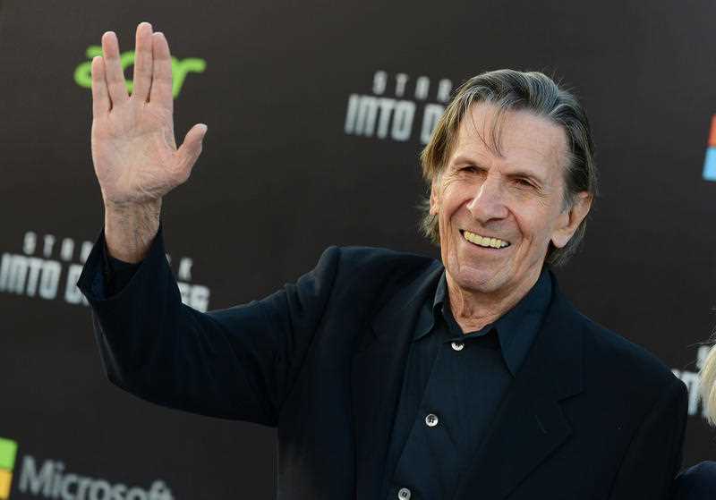 In this May 14, 2013 file photo, Leonard Nimoy arrives at the LA premiere of In this May 14, 2013 file photo, Leonard Nimoy arrives at the LA premiere of