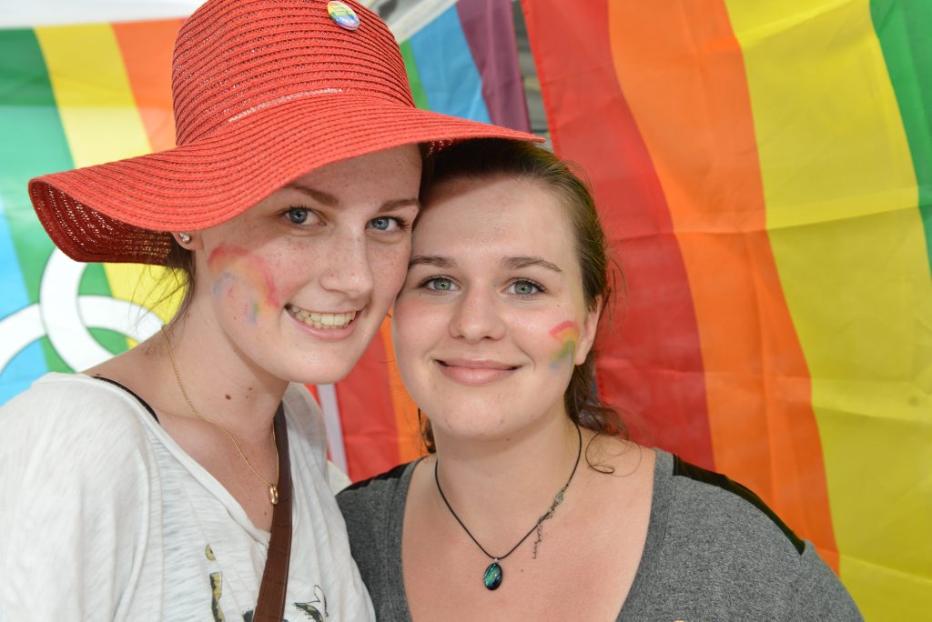 Sunshine Coast Pride Festival, Eumundi Markets will host the Pride Fairy Day, February 28, 2015: Sammi Martin and Megan Paige from the Sunhine Coast. Photo Patrick Woods / Sunshine Coast Daily
