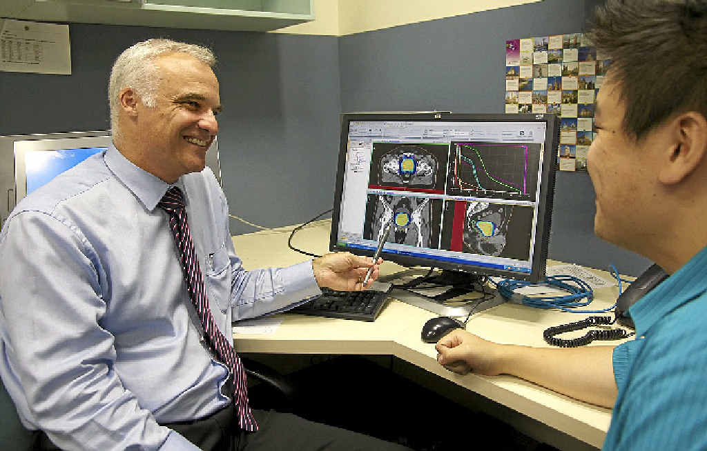 MAKING HIS POINT: North Coast Cancer Institute radiation oncologist Professor Tom Shakespeare has led new research into prostate cancer treatment. MAKING HIS POINT: North Coast Cancer Institute radiation oncologist Professor Tom Shakespeare has led new research into prostate cancer treatment.