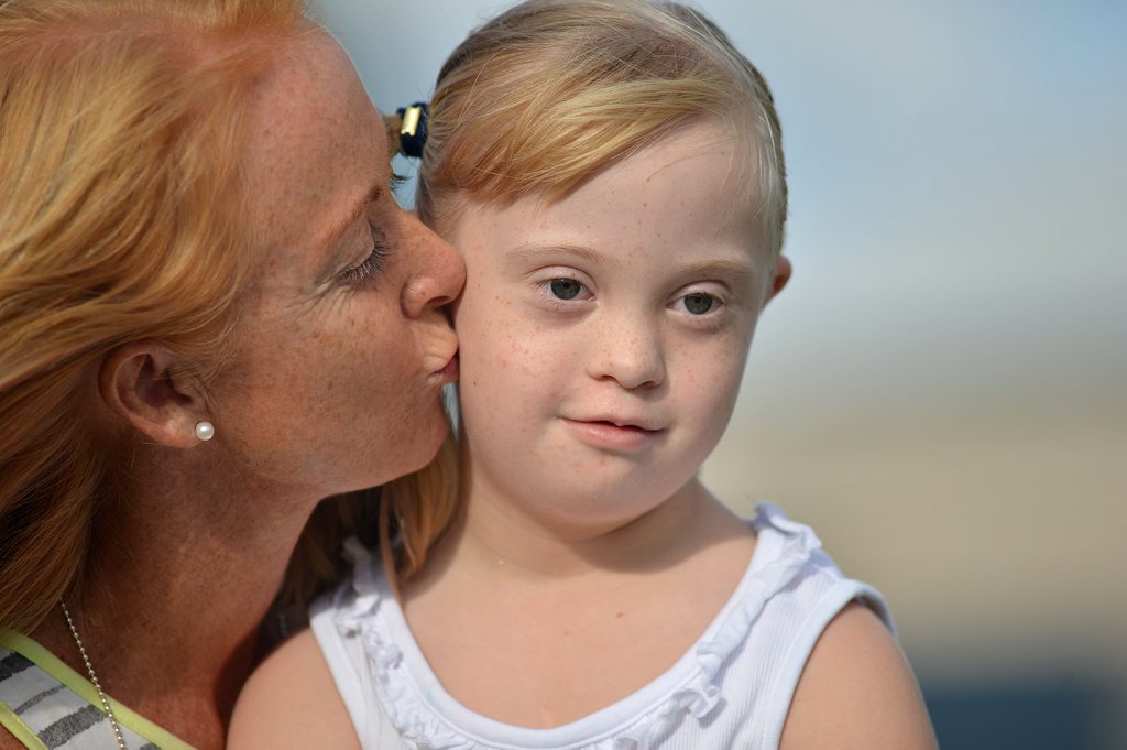 Rebecca's daughter Liliana has Down Syndrome and the family often use disabled parking but are sometimes judged by people Photo: Warren Lynam / Sunshine Coast Daily Rebecca's daughter Liliana has Down Syndrome and the family often use disabled parking but are sometimes judged by people Photo: Warren Lynam / Sunshine Coast Daily