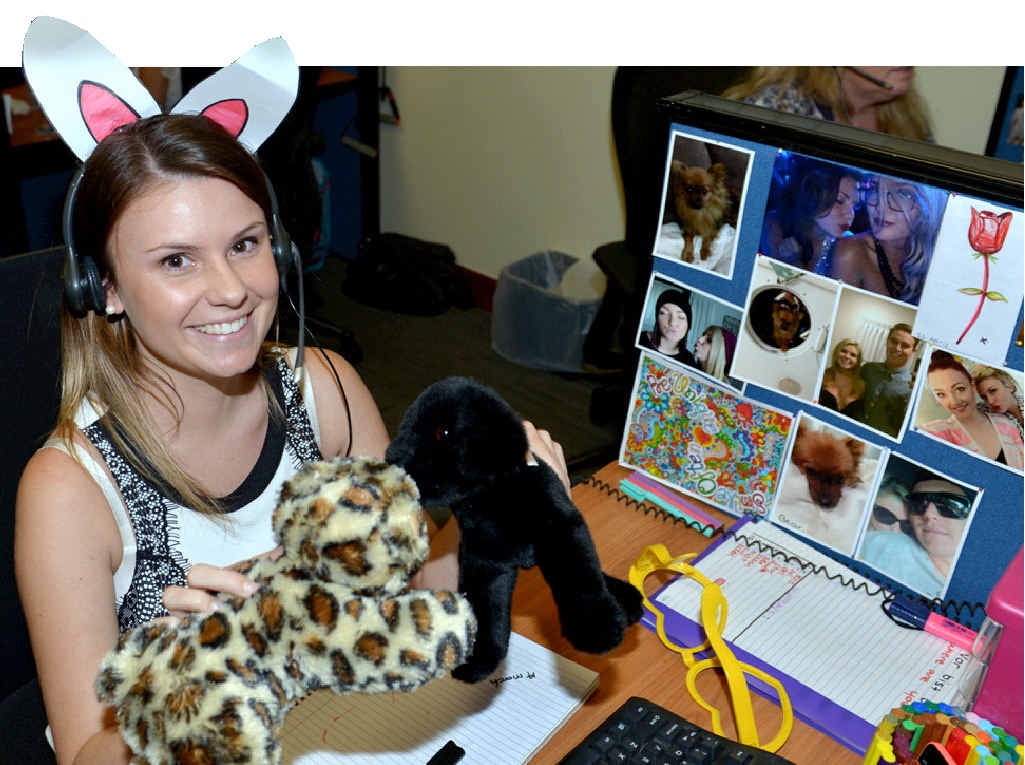 SUNNY SPACE: Budget Direct sales consultant Stevie-Lee Mann mixes work with fun. SUNNY SPACE: Budget Direct sales consultant Stevie-Lee Mann mixes work with fun.