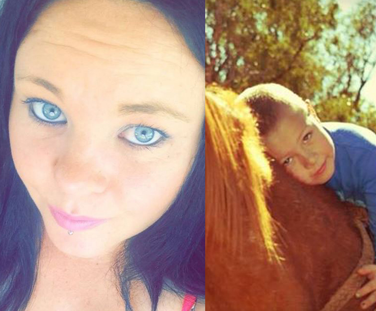 Kris-Deann Sharpley and her son Jackson. Kris-Deann Sharpley and her son Jackson.