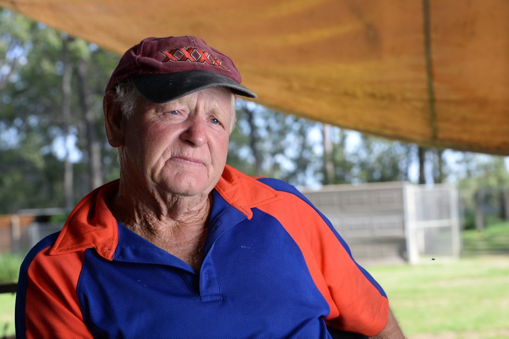 Greyhound trainer Tom Noble has been banned for life after the live baiting controversy. Photo: Rob Williams / The Queensland Times Greyhound trainer Tom Noble has been banned for life after the live baiting controversy. Photo: Rob Williams / The Queensland Times
