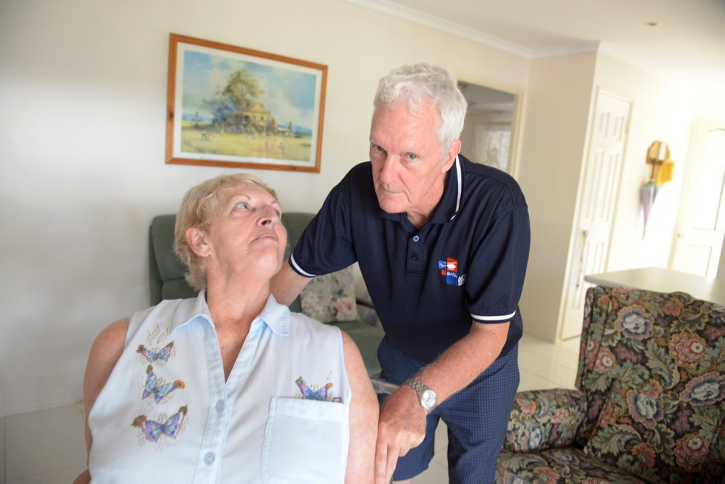 HUGE BILL: Margaret and Leigh Evans gave a house to their disabled son and are now being hit with a massive capital gains tax bill. Photo: Max Fleet / NewsMail HUGE BILL: Margaret and Leigh Evans gave a house to their disabled son and are now being hit with a massive capital gains tax bill. Photo: Max Fleet / NewsMail