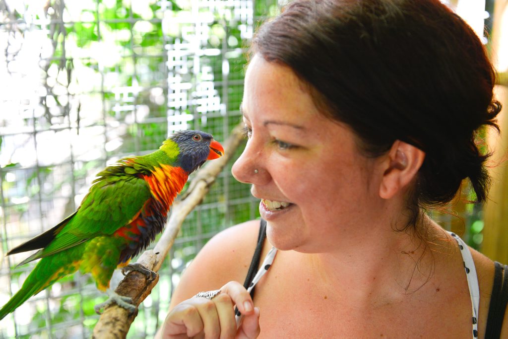 SHARING IS CARING: Wildlife carer Rika Passier wants people to take more responsibility for sharing their environment with native birds by making small changes at home. Photo Mike Richards / The Observer SHARING IS CARING: Wildlife carer Rika Passier wants people to take more responsibility for sharing their environment with native birds by making small changes at home. Photo Mike Richards / The Observer