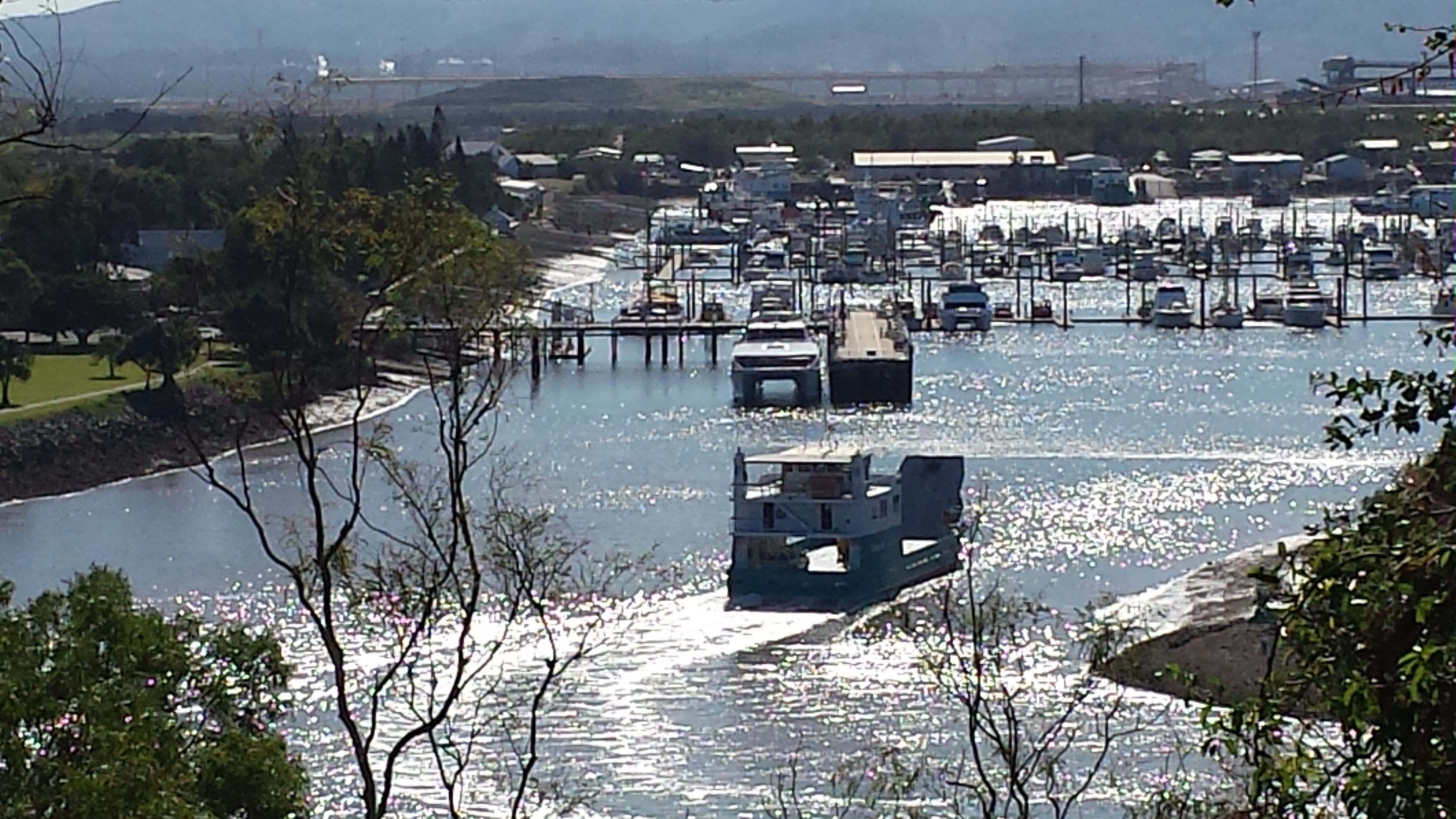Gladstone marina from Auckland Point lookout. Gladstone marina from Auckland Point lookout.