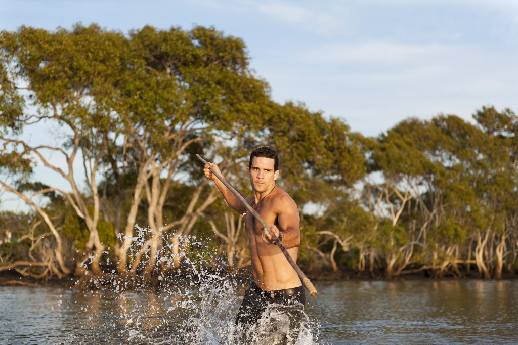 Phil Breslin pictured in The Kimberley in a scene from Wild Survivor. Phil Breslin pictured in The Kimberley in a scene from Wild Survivor.