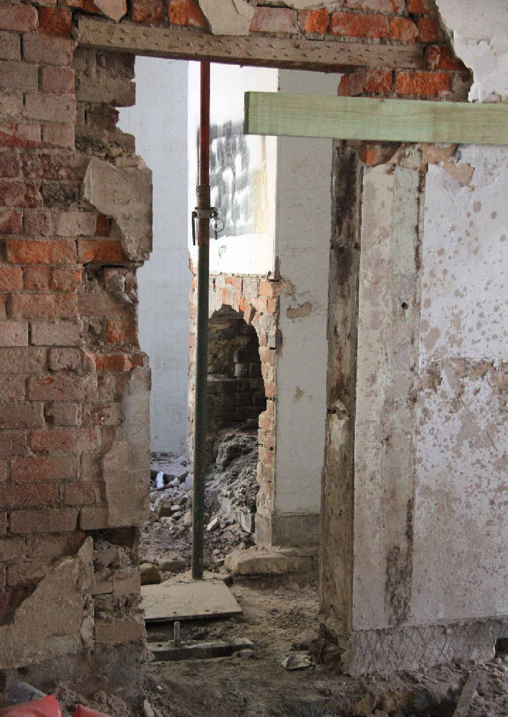 The internal rooms of the iconic building are severely dilapidated.