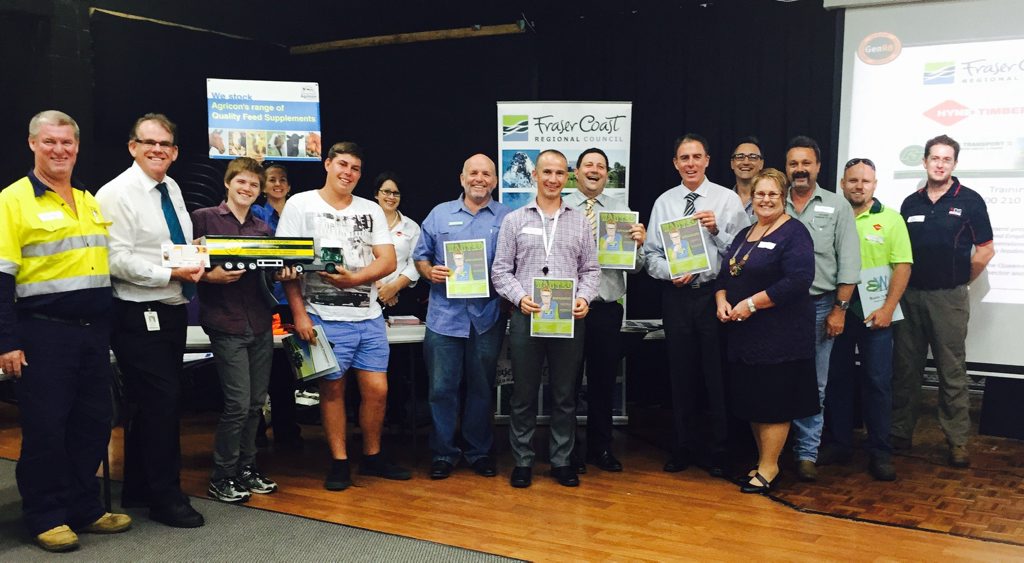Fraser Coast Mayor Gerard O'Connell and councillor Robert Garland celebrate with DET officers, local employers, teachers and students at the launch of GenR8 Fraser Coast at Aldridge State High School. Fraser Coast Mayor Gerard O'Connell and councillor Robert Garland celebrate with DET officers, local employers, teachers and students at the launch of GenR8 Fraser Coast at Aldridge State High School.