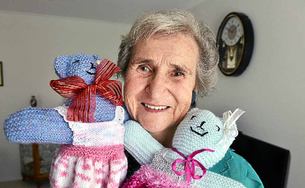 GOOD CAUSE: 72-year-old Dorothy Kicks knits dolls to raise money for Destiny Rescue which rescues children who are victims of human trafficking in Asia. GOOD CAUSE: 72-year-old Dorothy Kicks knits dolls to raise money for Destiny Rescue which rescues children who are victims of human trafficking in Asia.