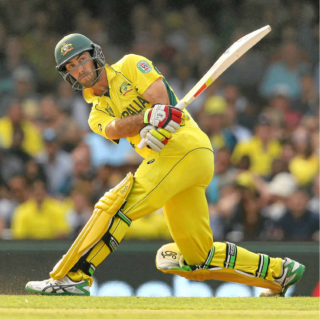 FASTEST TON: Glenn Maxwell hits out on his way to a century against Sri Lanka. FASTEST TON: Glenn Maxwell hits out on his way to a century against Sri Lanka.