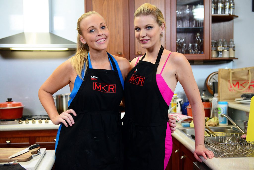 Katie and Nikki pictured during their instant restaurant redemption in Sydney. Katie and Nikki pictured during their instant restaurant redemption in Sydney.
