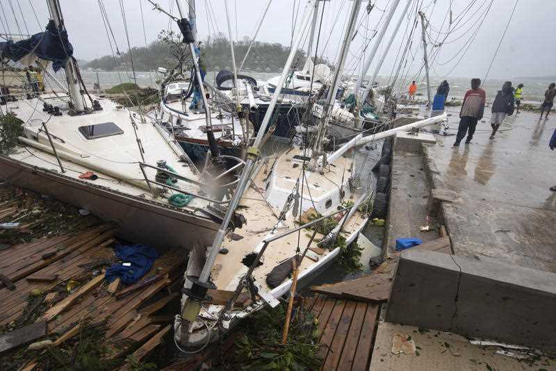 264,000 people were in the disaster zone when the category 5 cyclone hit on March 13, and continued over the islands throughout Saturday 14th. 264,000 people were in the disaster zone when the category 5 cyclone hit on March 13, and continued over the islands throughout Saturday 14th.