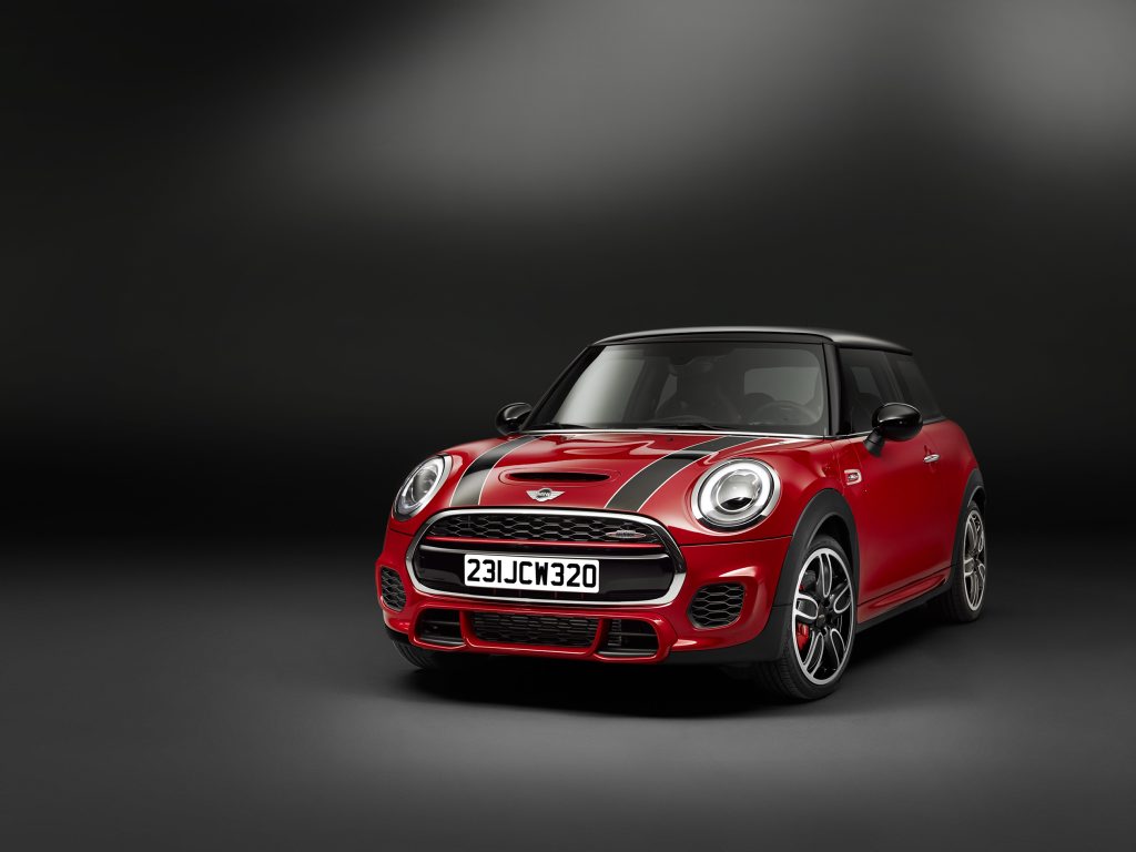The 2015 Mini John Cooper Works edition. The 2015 Mini John Cooper Works edition.