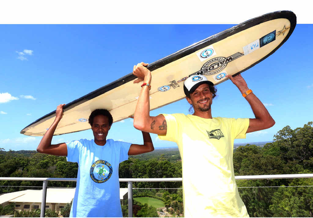 GOING HOME: Resmah Kalotipi, pictured with friend Simon Pettiford, is heading home to help her family clean up from Cyclone Pam.