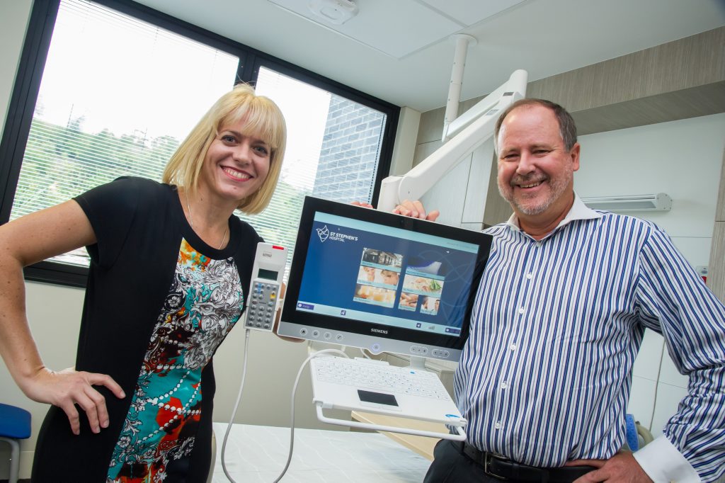 Dr Louise Schaper and Richard Royle at St Stephen's Hospital in Hervey Bay. Dr Louise Schaper and Richard Royle at St Stephen's Hospital in Hervey Bay.