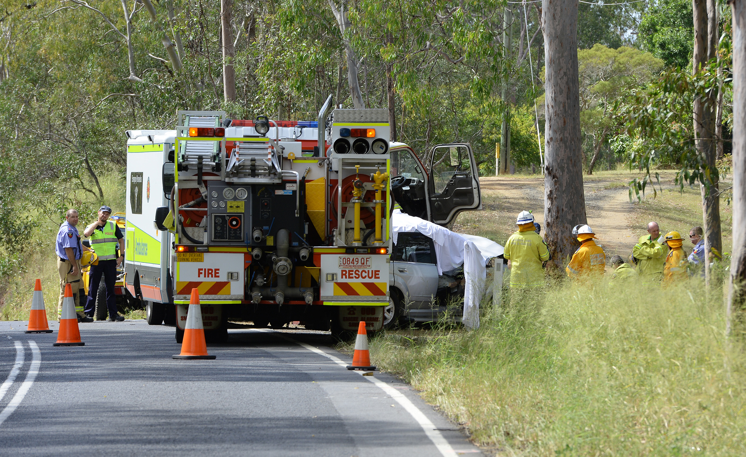 A man has lost his life after losing control of his vehicle on Rosewood - Laidley Road near Grandchester on Tuesday morning. A man has lost his life after losing control of his vehicle on Rosewood - Laidley Road near Grandchester on Tuesday morning.