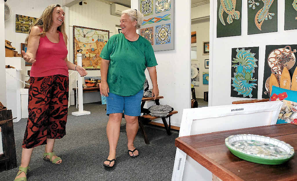TRANSFORMATION: Local artists Belinda Curry and Jacinta Beatts (Whitsunday Regional Gallery) are seeking community support for the formation of the Whitsunday Regional Gallery Co-operative. TRANSFORMATION: Local artists Belinda Curry and Jacinta Beatts (Whitsunday Regional Gallery) are seeking community support for the formation of the Whitsunday Regional Gallery Co-operative.