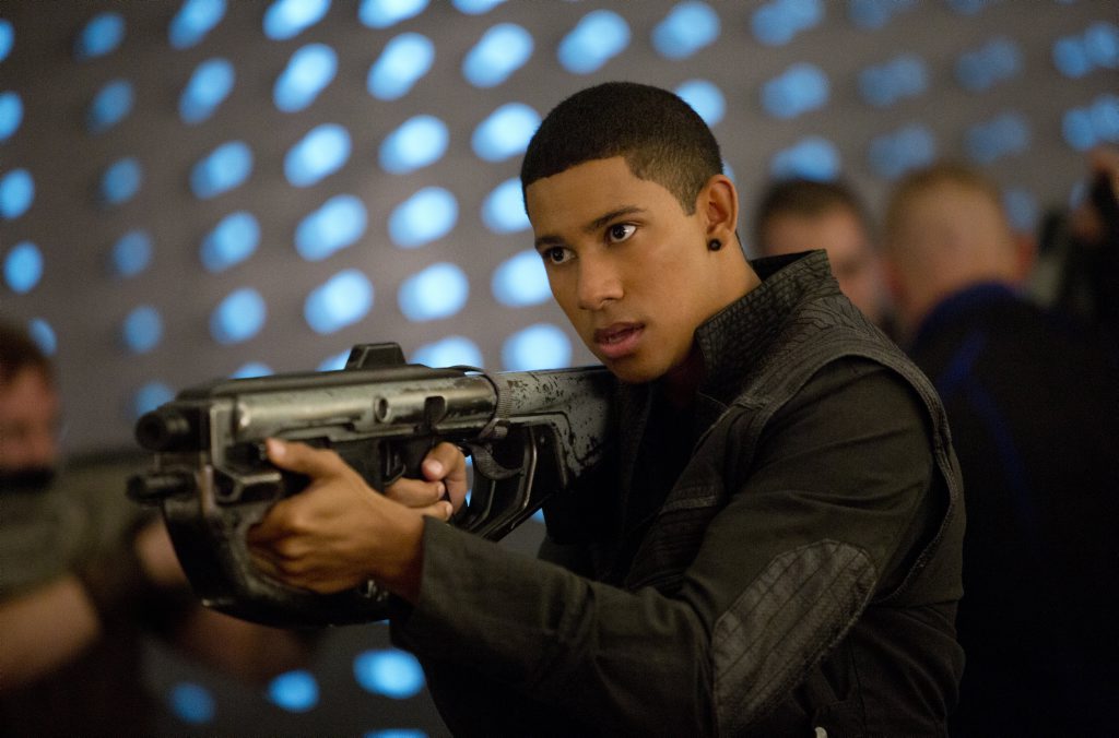 Australian actor Keiynan Lonsdale in a scene from the movie Insurgent. Australian actor Keiynan Lonsdale in a scene from the movie Insurgent.