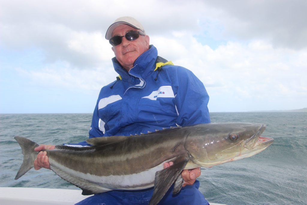Terry was happy with this big cobia caught on a charger with Hervey Bay Fly and Sportfishing. Terry was happy with this big cobia caught on a charger with Hervey Bay Fly and Sportfishing.