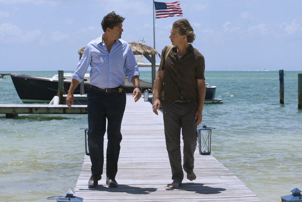 Kyle Chandler, left, and Ben Mendelsohn in a scene from the original Netflix TV series Bloodline. Supplied by Pulse Communications. Please credit image to Saeed Adyani. Kyle Chandler, left, and Ben Mendelsohn in a scene from the original Netflix TV series Bloodline. Supplied by Pulse Communications. Please credit image to Saeed Adyani.
