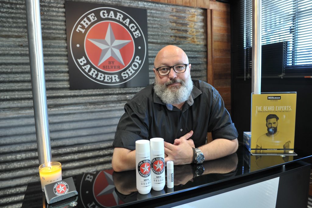 The Garage Barber Shop owner Rex Silver says Gladstone men are taking more pride in their appearances. The Garage Barber Shop owner Rex Silver says Gladstone men are taking more pride in their appearances.