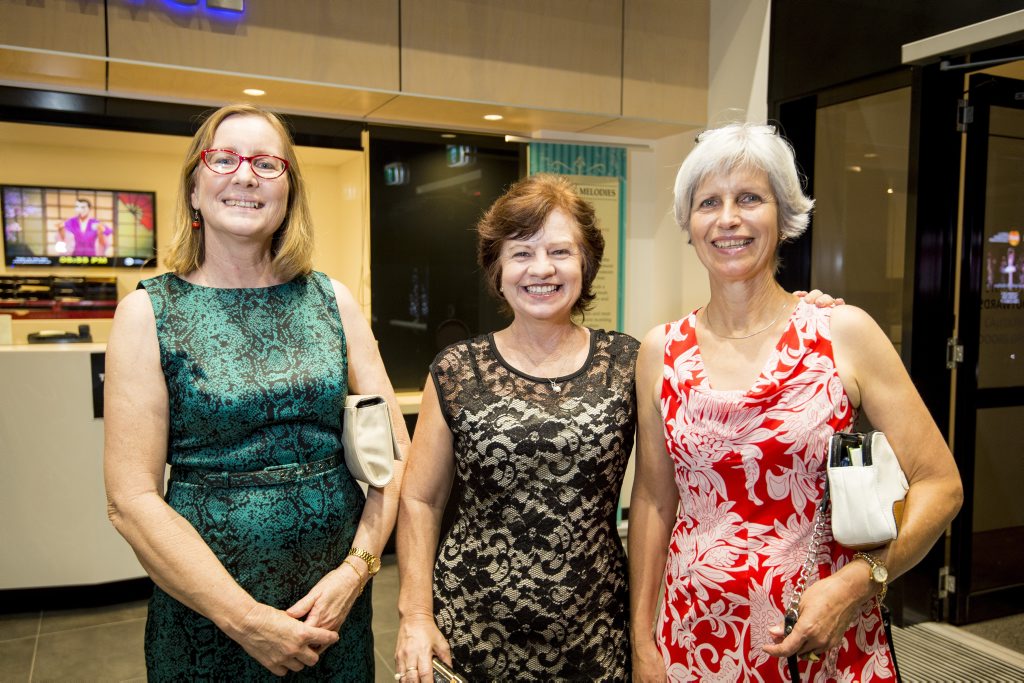 Linda Driscoll, Sandra Rabnott and Sue Hebel on a girls' night out.