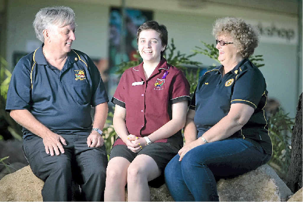 RYPEN READY: Rotary district chairman Bevan Rose, applicant Kaitlyn Read and incoming Rotary president Julie Robinson discuss the Rotary Youth Program of Enrichment. RYPEN READY: Rotary district chairman Bevan Rose, applicant Kaitlyn Read and incoming Rotary president Julie Robinson discuss the Rotary Youth Program of Enrichment.
